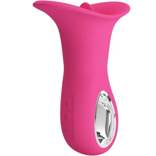 Clyde Oral Vibrator Vibrating Tongue 12 Modes Pink | Pretty Love