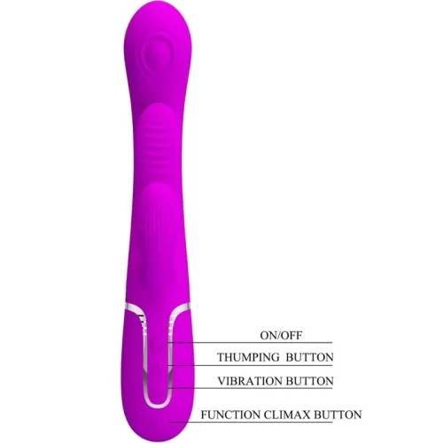 Shania Triple Rabbit Vibrator Multifunktions-Rosa | Pretty Love