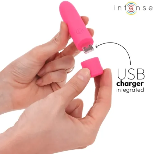 Symone Usb Wiederaufladbarer Vibrierender Bullet 8 Vibrationen Rosa 10 X 2.2cm – Intense