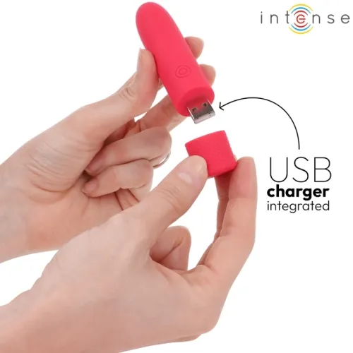 Symone Usb Wiederaufladbarer Vibrierender Bullet 8 Vibrationen Rot 10 X 2.2cm – Intense
