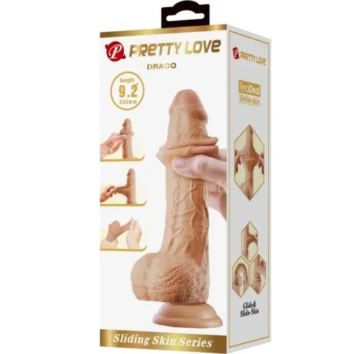 Draco Realistischer Dildo 23cm Fleisch – Pretty Love