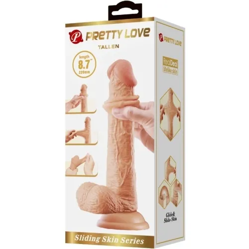 Large Realistic Dildo 22cm Flesh – Pretty Love