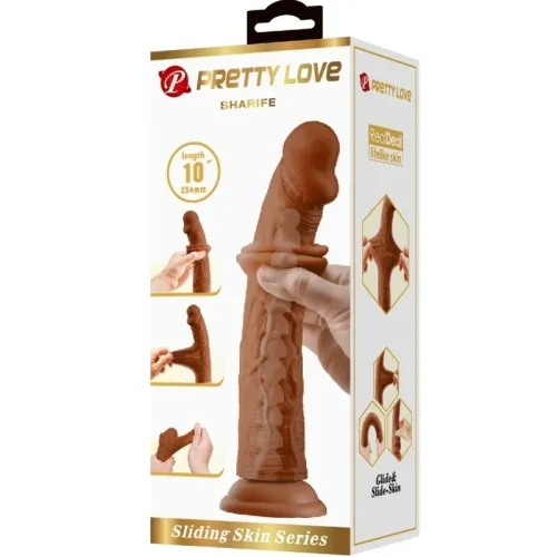 Sharife Realistischer Dildo 25cm Braun – Pretty Love