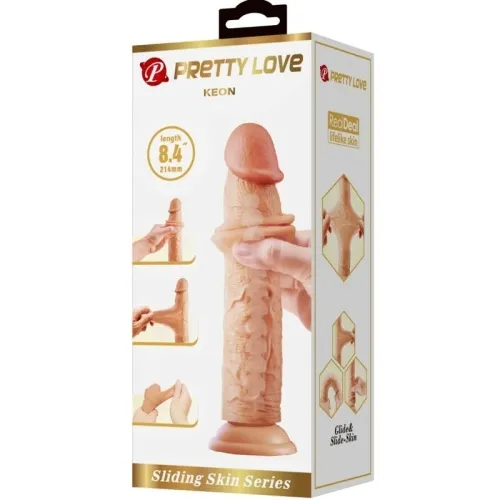 Keon Realistischer Dildo 21cm Fleisch – Pretty Love