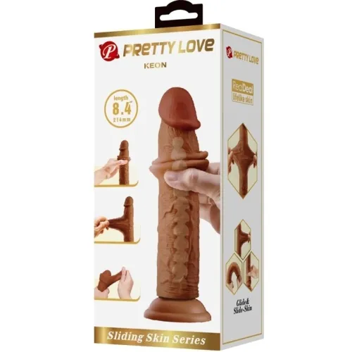 Keon Realistic Dildo 21cm Brown – Pretty Love