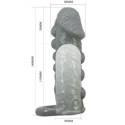 Realistic Penis Reducer and Delay Sleeve Grey – Pretty Love