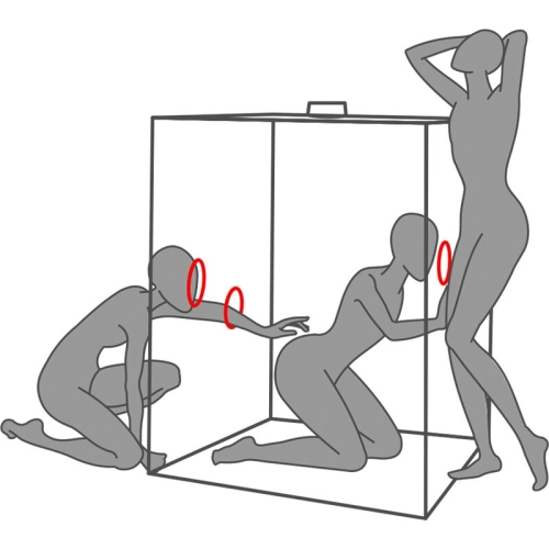 SECRET DOME - KINK CLUB CABIN SCANDALE SCHWARZ & ROT