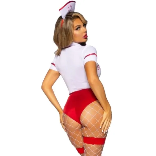 Sexy Nurse Costume Red/White S – Leg Avenue
