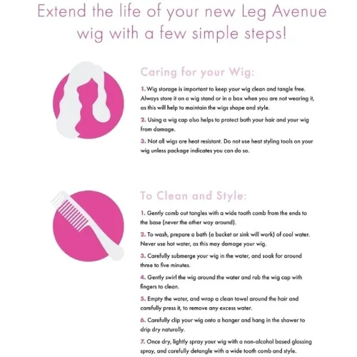 Bangin Lange Glatte Perücke Schwarz – Leg Avenue