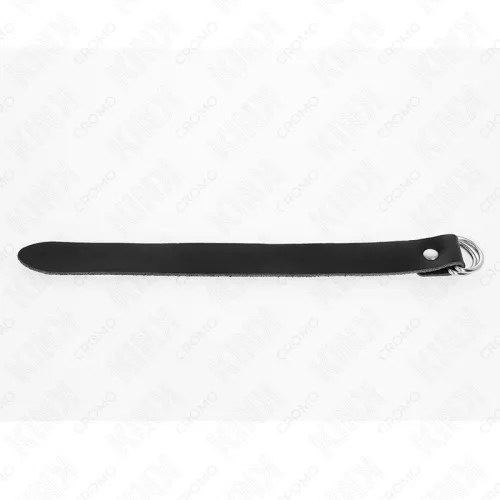 Leather penis ring with snap closure 22 x 2 cm – Kink