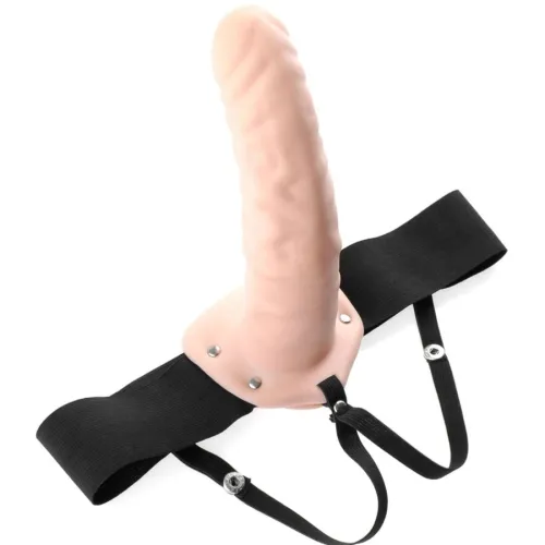 19cm Hollow Strap On Natural – Fetish Fantasy