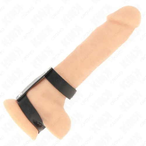 Adjustable Double Leather Penis Ring – Kink