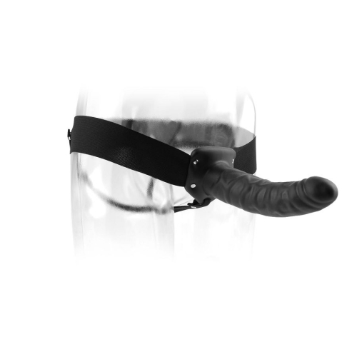 19cm Hollow Strap On Schwarz | Fetish Fantasy
