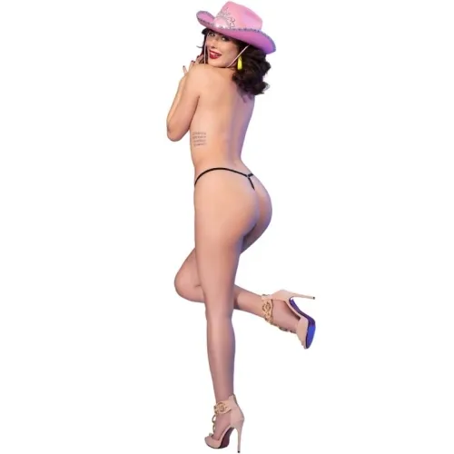 Thong Kiss Me Black L/Xl – Chili rose