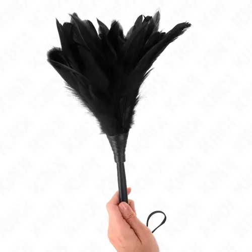 Black Maids Horn Shape Tickle Chicken Feathers 36cm – Kink