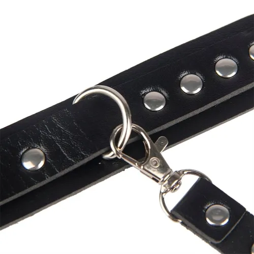 Handschellen Mit Bondage-Gürtel Schwarz – Subblime