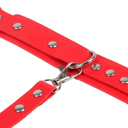Handcuffs with Bondage Belt Red – Subblime