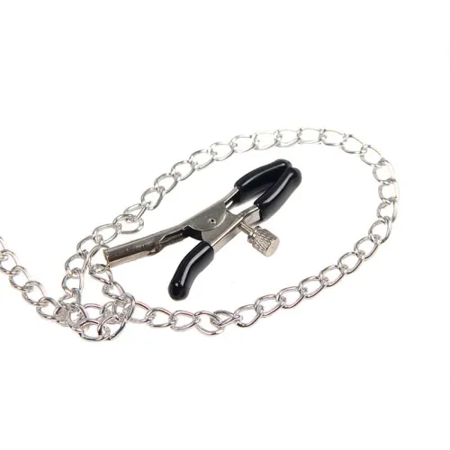 Bondage Lederriemen Brustklemmen Schwarz – Subblime