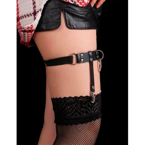 Adjustable Punk Leather Tights Black – Subblime
