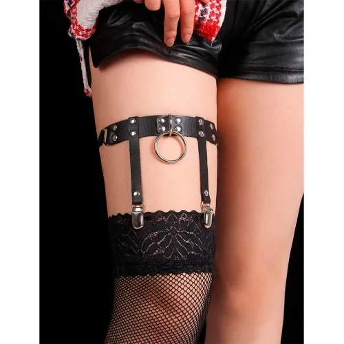 Adjustable Punk Leather Tights Black – Subblime