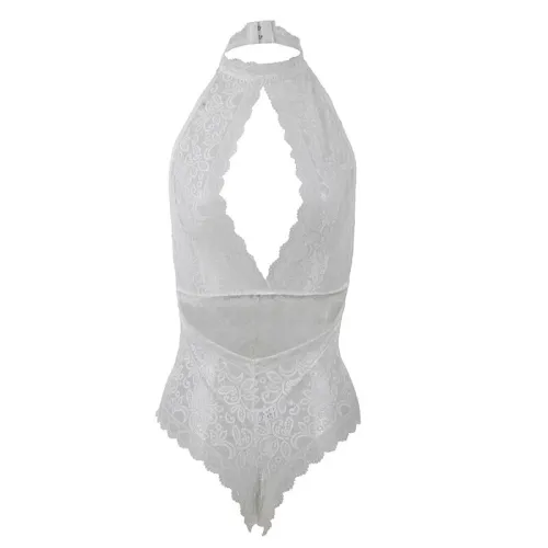 Spitzen-Bodysuit Weiss L/Xl – Subblime