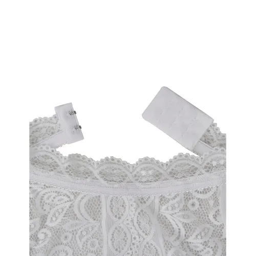 Spitzen-Bodysuit Weiss L/Xl – Subblime