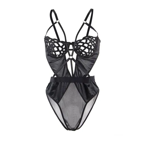 Sexy Lace Bodysuit Black S/M – Subblime