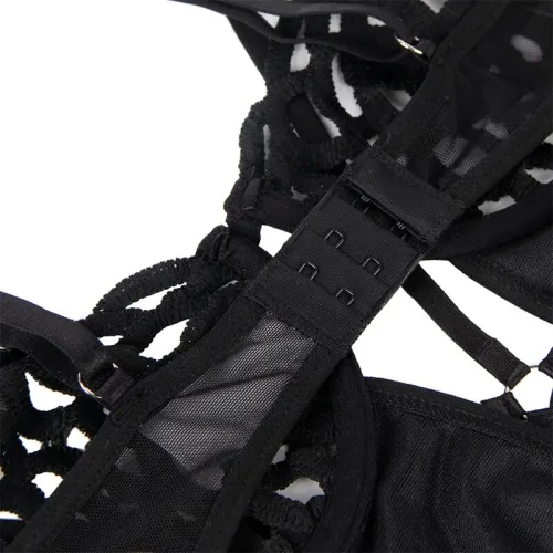 Sexy Lace Bodysuit Black S/M – Subblime