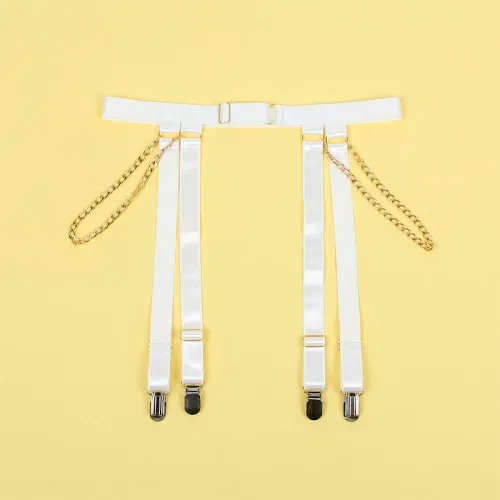 Body with Chains + Garter Belt White S/M – Subblime