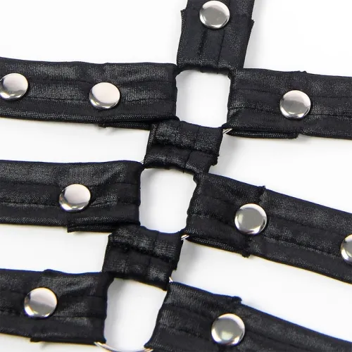 Bondage-Body Aus Leder Schwarz L/Xl – Subblime