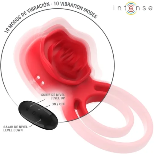 Gail Stimulator Rose 10 Modi Rot Fernbedienung | Intense