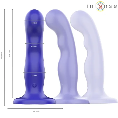 Shorty Vibrator Mit Saugnäpfen Blau Fernbedienung | Intense