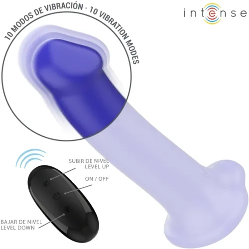 Victoria Vibrator Mit Saugnäpfen 10 Modi Dunkelblau | Intense