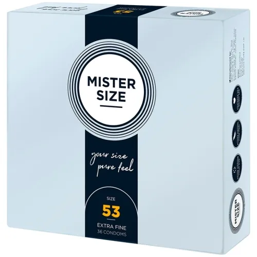 Condom M 53 mm (36 units) – Mister Size