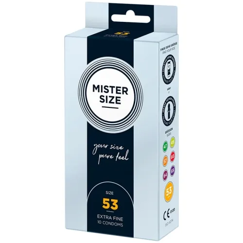 Condom M 53 mm (10 units) – Mister Size