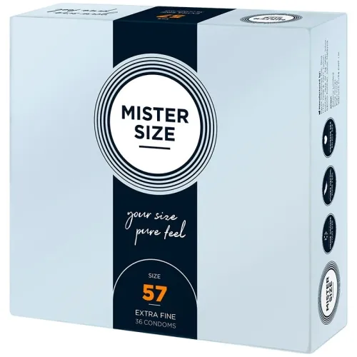 Condom L 57 mm (36 units) – Mister Size