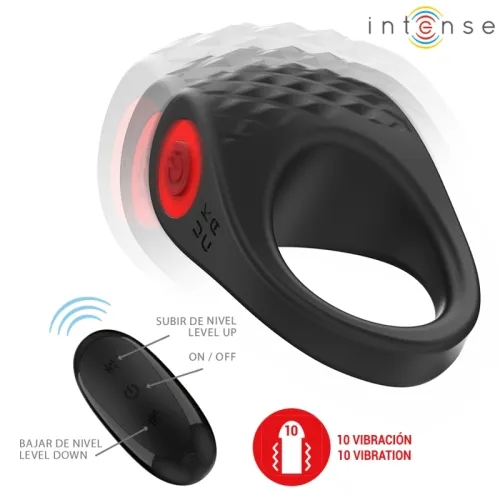 Clover Vibrator Penisring 10 Modi Schwarz – Intense