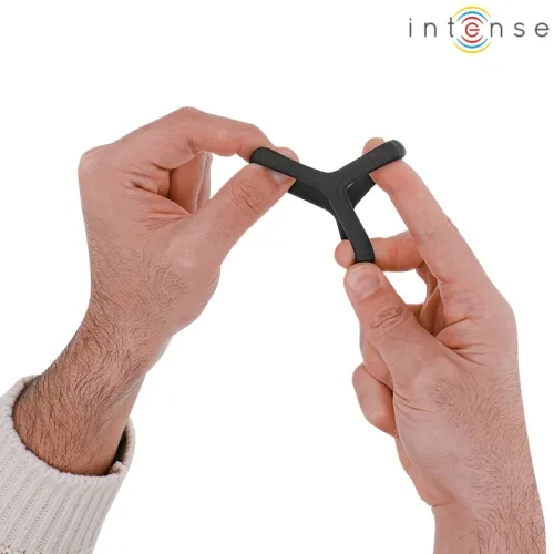 Carson Double Penis Ring Made of Silicone Black Model 4 – Intense