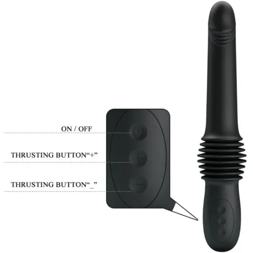 Pazuzu vibrator 3 thrust modes black | Pretty Love