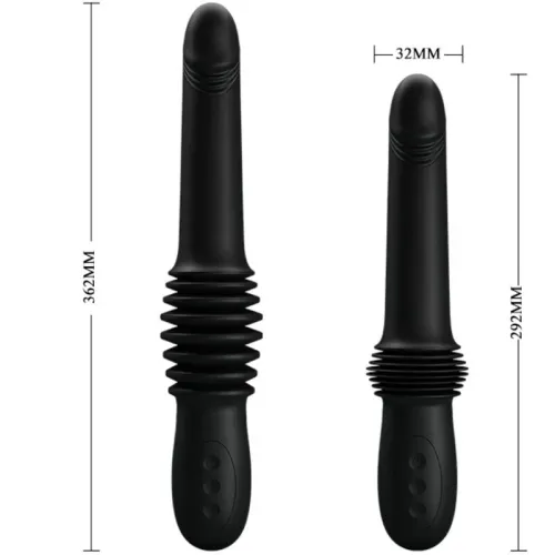 Pazuzu vibrator 3 thrust modes black | Pretty Love