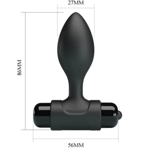 Vibra Butt 10 Modes Anal Plug Black – Pretty Love