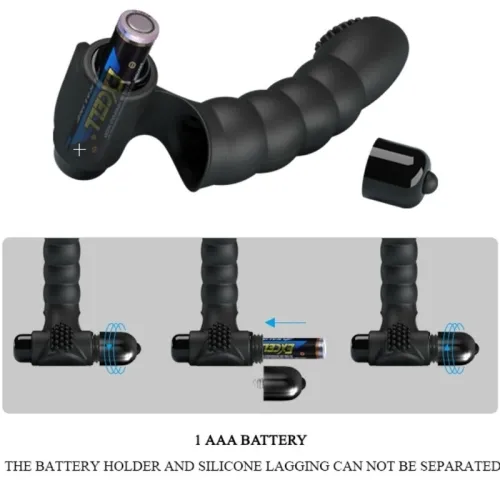 Alexander finger vibrator 10 modes black | Pretty Love