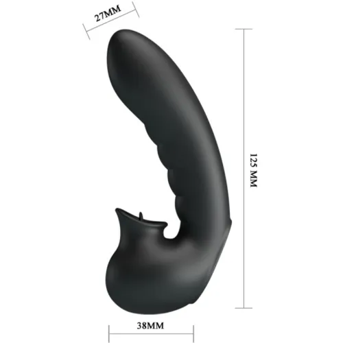 Hobgoblin Finger Vibrator 12 Modes + Clitoral Stimulation Black | Pretty Love
