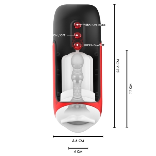 Blaze Automatischer Mundmasturbator 5 Saugband Vibrationsmodi  –  Jamyjob