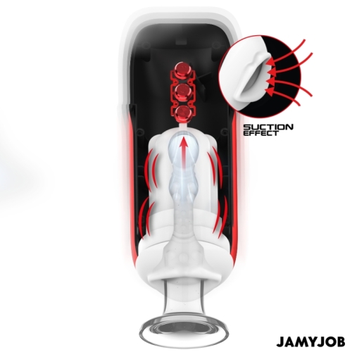 Blaze Automatischer Mundmasturbator 5 Saugband Vibrationsmodi  –  Jamyjob