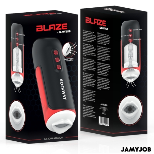 Blaze Automatischer Mundmasturbator 5 Saugband Vibrationsmodi  –  Jamyjob