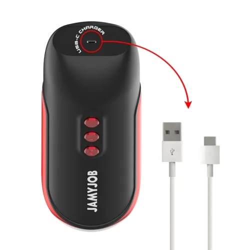 Blaze Automatischer Mundmasturbator 5 Saugband Vibrationsmodi – Jamyjob