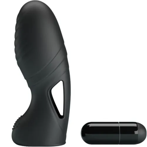 Alan Silicone Finger Vibrator Black | Pretty Love