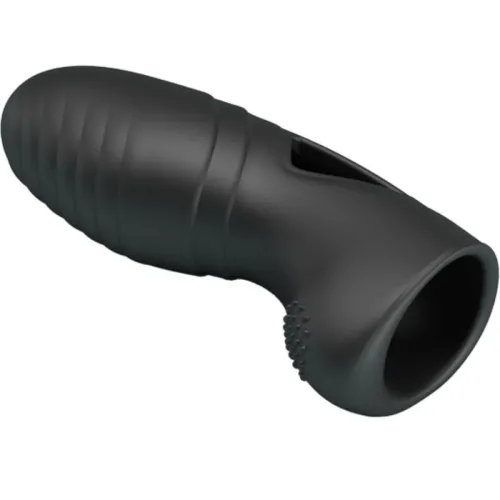 Alan Silicone Finger Vibrator Black | Pretty Love