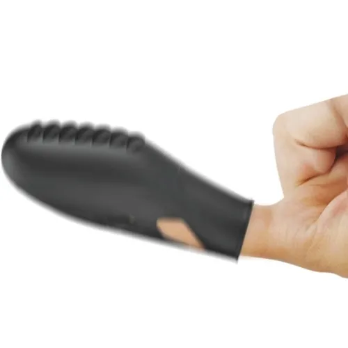 Gilo Silicone Finger Vibrator Black | Pretty Love